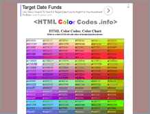 Tablet Screenshot of htmlcolorcodes.info